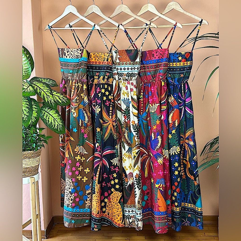 Made in Italy Cotton Maxi Dress